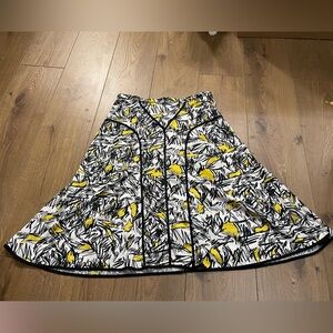 Bob Mackie Studio Wearable Art Design Flowy Circle Skirt Art Pop Size 10 READ